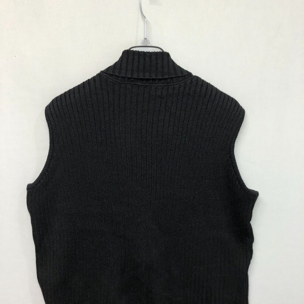 Alfred Dunner Women Sleeveless Vest Sweater Pockets Size 3X Black M185 -27 - Picture 11 of 12